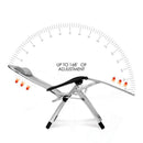 Kingsize Outdoor Folding Reclining Garden Beach Chair Sun Lounger Deck Recliner Silver Color-4