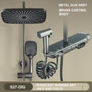 Geobella S27 Luxury Shower System Hot Cold Mixer Shower Set Bathroom Thermostatic SPA Rainfall Bath Tap Bathtub Wall Mount LED Digital Faucet-1