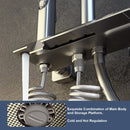 Geobella Luxury Shower System Hot Cold Mixer Shower Set Bathroom Thermostatic SPA Rainfall Bath Tap Bathtub Wall Mount LED Digital Faucet-2