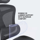 SIHOO A3 Doro C300 Ergonomics Executive Office Chair with Footrest Black-7
