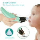 Baby Nasal Aspirator Electric Safe Hygienic Nose Cleaner Snot Sucker For baby (Green)-11