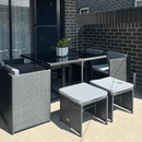 Horrocks 8 Seater Outdoor Dining Set-Black-6