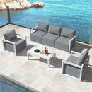 Alfresco 5-Seater Deep-Seated Patio Set – White-1