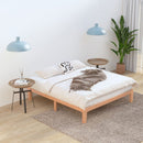Warm Wooden Natural Bed Base Frame – Double-2