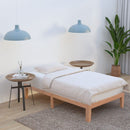 Single Size Warm Wooden Natural Bed Base Frame – King Single-4
