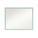 Wall Mirror Rectangular Frame Bathroom 70x90cm Turquoise-1