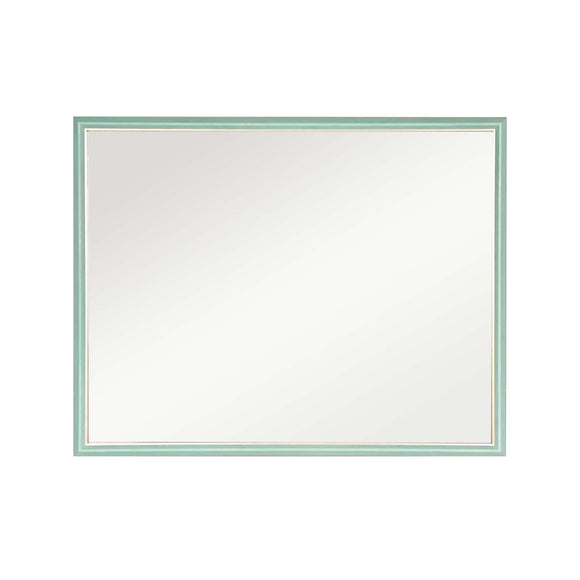 Wall Mirror Rectangular Frame Bathroom 70x90cm Turquoise