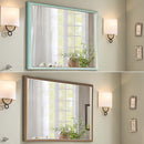 Wall Mirror Rectangular Frame Bathroom 70x90cm Turquoise-7