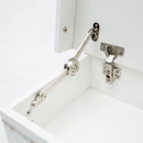 2X Bedside Table 2 Drawers RGB LED Bedroom Cabinet Nightstand Gloss AURORA WHITE-5