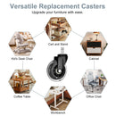 5X 3'' Rollerblade Style Wheels Office Chair Casters - Slient Smooth, 11x22mm Stem-8