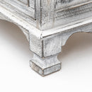 2X Bedside Table 3 Drawer Vintage Side Table Storage Cabinet Bedroom CLARA GREY-8