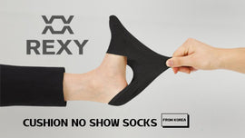 3X Rexy Cushion No Show Ankle Socks Small Non-Slip Breathable BLACK - 0