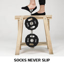 3X Rexy Cushion No Show Ankle Socks Small Non-Slip Breathable BLACK-8