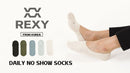 5X Small Daily No Show Socks - MULTI COLOUR	5X Rexy Daily No Show Ankle Socks Small Non-Slip Breath-2