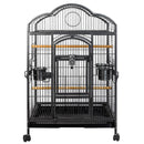 YES4PETS Bird Budgie Cage Parrot Aviary Carrier With Wheel-2