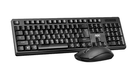 AOC KM210B/97 Home & Office Wireless Keyboard & Mouse Combo 2.4G USB Black - 0