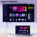BENFEI 000419GY 8K DisplayPort V1.4 to HDMI V2.1 Aluminum Shell, Nylon Braided Cable 1.8M-4