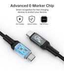 CHOETECH XCC-1040 USB-C M to M 240W Super Fast Speed Gen3 Cable 1.2M-3