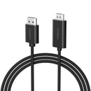 CHOETECH XDH01 4K 60Hz DisplayPort Male to HDMI Male Braided Cable 2M-3