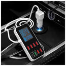 8-Port PD+QC3.0 Car Charger with LED Display-4
