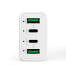 4-Port Car Charger (2 Ports PD + 2 Ports QC3.0 ) White-3