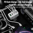 4-Port Car Charger (2 Ports PD + 2 Ports QC3.0 ) White-8