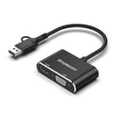 Simplecom DA326C USB 3.0 and USB-C to HDMI + VGA Video Card Adapter Full HD 1080p-3