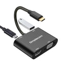 Simplecom DA440 4-in-1 USB-C Multiport Adapter with Power Delivery USB 3.0 VGA HDMI-1