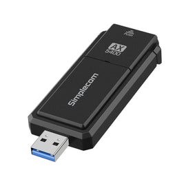 Simplecom NW812v2 AX5400 Tri-Band WiFi 6E USB Adapter with Foldable Antenna - 0