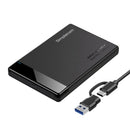 Simplecom SE109 Tool-free 2.5" SATA HDD SSD to USB-C Enclosure USB 3.2 Gen 1-1