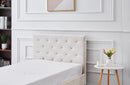 Winston Beige Velvet Tufted Bed - King Single-2