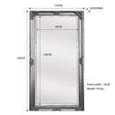 Deluxe French Provincial Ornate Mirror - Silver - X large 210cm x 110cm-2