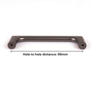 Black Zinc Kitchen Cabinet Handles Drawer Bar Handle Pull 96mm-3