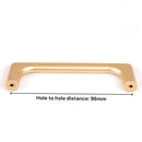 Gold Zinc Kitchen Cabinet Handles Drawer Bar Handle Pull 96mm-3