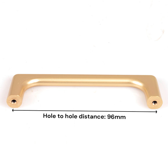 Gold Zinc Kitchen Cabinet Handles Drawer Bar Handle Pull 96mm