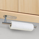 Kitchen Paper Holder Under Cabinet Wall Mount Adhesive Paper Towel Holder  Silver-2
