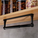 Kitchen Paper Holder Under Cabinet Screw Wall Mount Adhesive Paper Towel Holder Rectangle Black-7