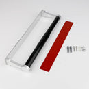 Kitchen Paper Holder Under Cabinet Screw Wall Mount Adhesive Paper Towel Holder Rectangle Silver-5