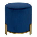 Interior Ave - Apollo Velvet Ottoman - Blue-2