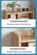 2x bedside table pair lockable drawer curved sides modern design bedroom-6