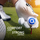 Awezingly Premium Quality Cabretta Leather Golf Glove for Men - White (L)-5