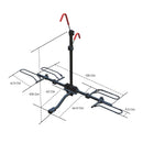 2 Bicycle Bike Rack Rear Car Carrier 2" Hitch Mount Platform Foldable-8