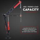 900kg Swivel Hydraulic Crane Hoist 12V Electric Jack-2