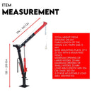 900kg Swivel Hydraulic Crane Hoist 12V Electric Jack-8