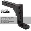 Adjustable Tow Bar Hitch Black Towbar Ball-3