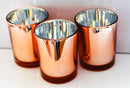 10 Pack Copper Votive Tealight Candle Holders Valentines Day Mercury  Wedding Decor Glass Candlestick Party Decorations Bridal Baby Shower Event-5
