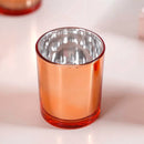20 Pack Copper Votive Tealight Candle Holders Valentines Day Mercury  Wedding Decor Glass Candlestick Party Decorations Bridal Baby Shower Event-1