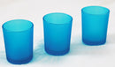 40 Pack Turquoise Frosted Glass Votive Tealight Candle Holders House Party Centerpiece Xmas Wedding Decor Glass Candlestick Party Decorations Bridal Baby Shower Event-5