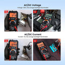 KAIWEETS HT118E Digital Multimeter TRMS 20000 Counts with Higher Resolution Auto-Ranging Voltmeter Accurately Measures Voltage Current Resistance Diodes Continuity Duty-Cycle Capacitance Temperature HT118E-6