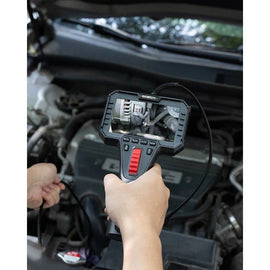 Two-Way Articulating Borescope Camera with Light, 0.25in Slim Probe, Industrial Endoscope Inspection Camera with Light, 5.3FT Flexible Snake Scope for Automotive, HVAC and Aircraft Mechanics - 0